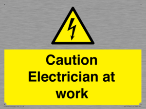 WE10704: Caution Electrician at work