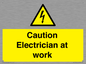 WE10704: Caution Electrician at work
