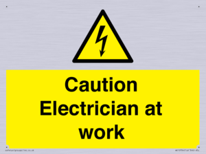 WE10704: Caution Electrician at work