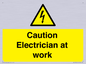WE10704: Caution Electrician at work
