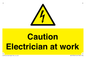 WE10704: Caution Electrician at work