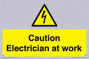 WE10704: Caution Electrician at work