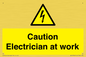 WE10704: Caution Electrician at work