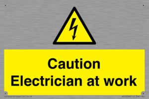 WE10704: Caution Electrician at work