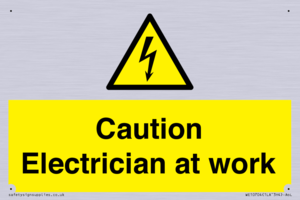 WE10704: Caution Electrician at work