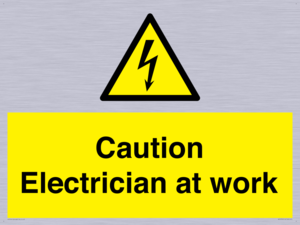 WE10704: Caution Electrician at work