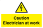 WE10704: Caution Electrician at work