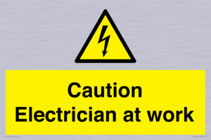 WE10704: Caution Electrician at work