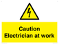 WE10704: Caution Electrician at work