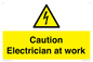 WE10704: Caution Electrician at work