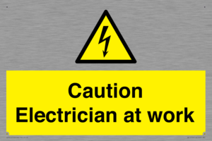 WE10704: Caution Electrician at work