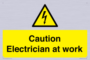 WE10704: Caution Electrician at work