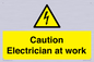 WE10704: Caution Electrician at work
