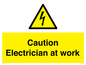 WE10704: Caution Electrician at work