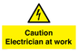 WE10704: Caution Electrician at work