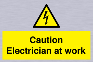 WE10704: Caution Electrician at work