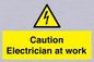 WE10704: Caution Electrician at work