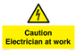 WE10704: Caution Electrician at work