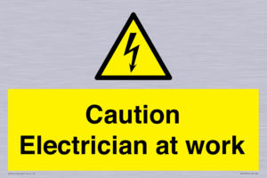 WE10704: Caution Electrician at work
