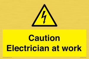 WE10704: Caution Electrician at work