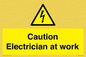 WE10704: Caution Electrician at work
