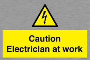 WE10704: Caution Electrician at work