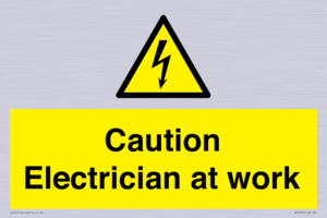 WE10704: Caution Electrician at work