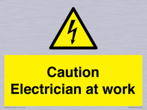 WE10704: Caution Electrician at work