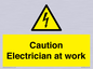 WE10704: Caution Electrician at work