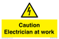 WE10704: Caution Electrician at work
