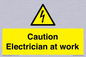 WE10704: Caution Electrician at work