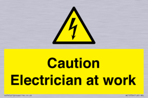 WE10704: Caution Electrician at work