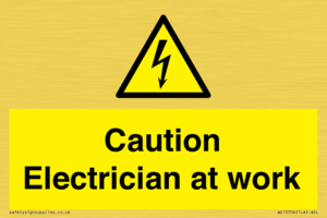 WE10704: Caution Electrician at work