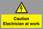 WE10704: Caution Electrician at work