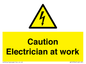 WE10704: Caution Electrician at work