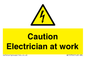 WE10704: Caution Electrician at work
