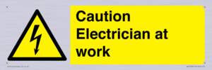 WE10704: Caution Electrician at work