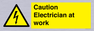 WE10704: Caution Electrician at work