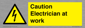 WE10704: Caution Electrician at work