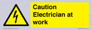 WE10704: Caution Electrician at work