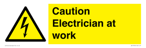 WE10704: Caution Electrician at work