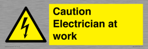 WE10704: Caution Electrician at work