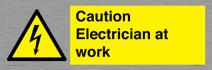 WE10704: Caution Electrician at work