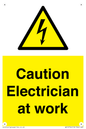 WE10704: Caution Electrician at work