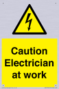 WE10704: Caution Electrician at work