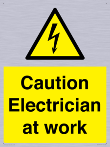WE10704: Caution Electrician at work