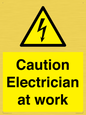 WE10704: Caution Electrician at work