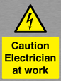 WE10704: Caution Electrician at work