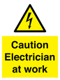 WE10704: Caution Electrician at work