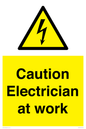 WE10704: Caution Electrician at work